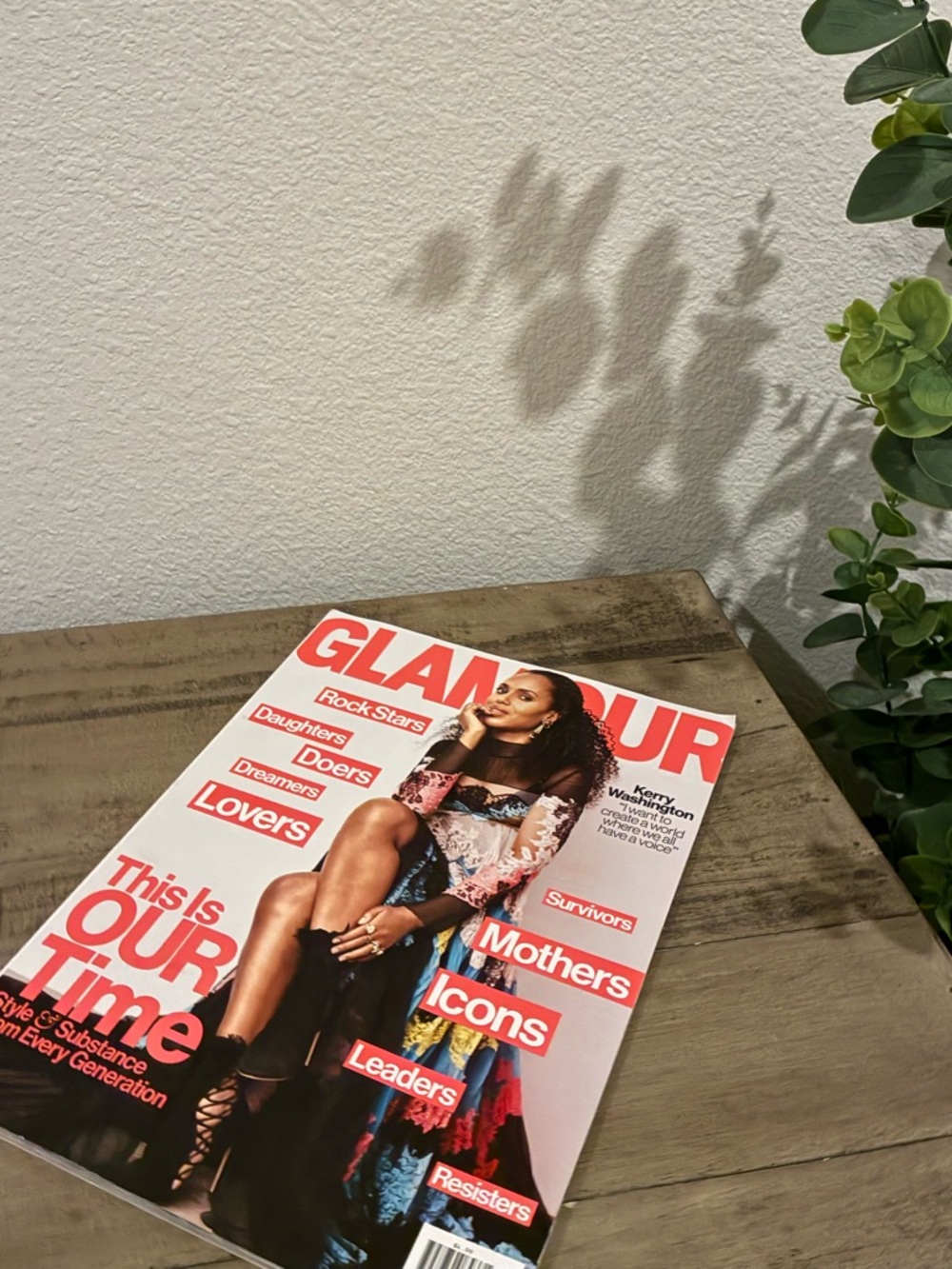 2017 GLAMOUR May Edition, with KERRY WASHINGTON.